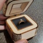 Laser Cut Wedding Ring Box SVG File