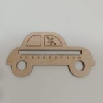 Laser Cut Kids Car Shape Ruler Free Vector