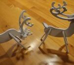 Laser Cut Elegant Reindeers SVG File