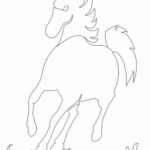 Running Horse DXF File