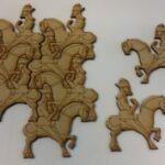 Wall Art Puzzle Man on Horse dxf File