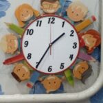 Laser Cut Wall Clock for School Template Free Vector