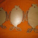 Laser Cut Decorative Fish Shaped Cutting Board Free Vector