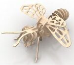 Bee 3mm Insect 3D Wood Puzzle DXF File