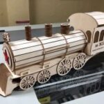 Laser Cut Steam Train Gift Box DXF File