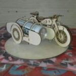 Laser Cut Motorcycle Drink Holder Free Vector