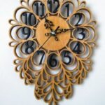 Laser Cut Decorative Clock Free Vector