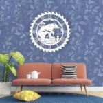 Laser Cut Bear Wall Clock Wall Decor Free Vector