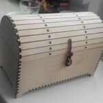 Laser Cut Treasure Chest 3D Puzzle Free Vector