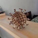 Laser Cut Coronavirus 3D Model DXF File