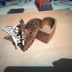 Butterfly Heart Box DXF File