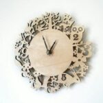 Laser Cut Animal Wall Clock Free Vector