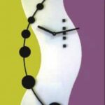 Laser Cut Hi-tech Clock Template Free Vector