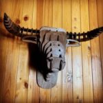Laser Cut Bull Head Trophy Free Vector