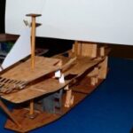 Laser Cut Galleon Sailing Ship