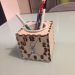 Desk Organizer with Clock DXF File