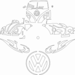 Vw Clock dxf File