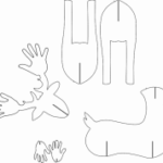 3D Reindeer dxf File
