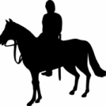 Horse Rider Silhouette dxf File