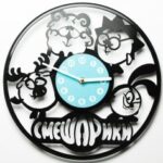 Laser Cut Wall Clock Kikoriki Smeshariki Смеша́рики DXF File