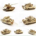 Laser Cut Tank 3D Wooden Puzzle Free Vector