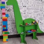 Laser Cut Dinosaur Shelf Dino Loving Kids Bedroom Decor Free Vector