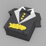 Laser Cut T Shirt Shaped Box Free Vector
