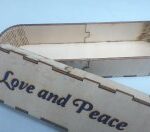 Laser Cut Wooden Pencil Box 3mm Template DXF File