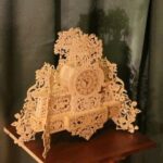 Laser Cut Antique Clock Template DXF File