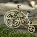 Laser Cut Wooden Mechanical Bike DXF File