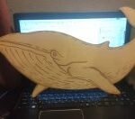 Laser Cut Engrave Whale Kids Wall Decor Free Vector