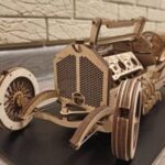Laser Cut Wooden Car Model Free Vector