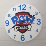 Laser Cut Paw Patrol Wall Clock Free Vector