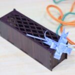 Laser Cut Decorative Wooden Gift Box With Lid Free Vector