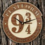Laser Cut Harry Potter Wall Clock Free Vector