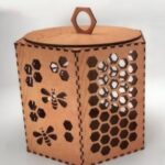 Laser Cut Wood Honey Box Free Vector