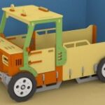 Laser Cut Truck Free Vector