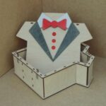 Laser Cut T Shirt Shape Gift Box Free Vector