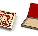 Laser Cut Quarantine Birthday Box Free Vector
