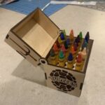 Laser Cut Wooden Crayon Box SVG File