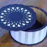 Laser Cut Decorative Round Gift Box 3mm Free Vector