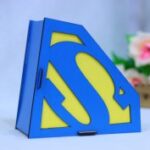 Laser Cut Superman Gift Box Free Vector