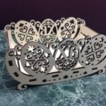 Laser Cut Easter Basket Free Vector
