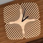 Laser Cut Pattern Clock Free Vector
