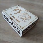 Wedding Box With Lock Laser Cut Template Free Vector