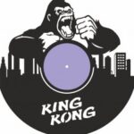 Laser Cut King Kong Vinyl Record Wall Clock Free Vector