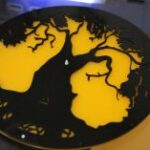 Laser Cut Acrylic Tree Design Wall Clock Free Vector