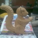 Laser Cut Squirrel 3D Wooden Puzzle DXF File