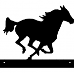 Horse Running Plate dxf File
