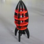Laser Cut Acrylic Rocket 3mm DXF File